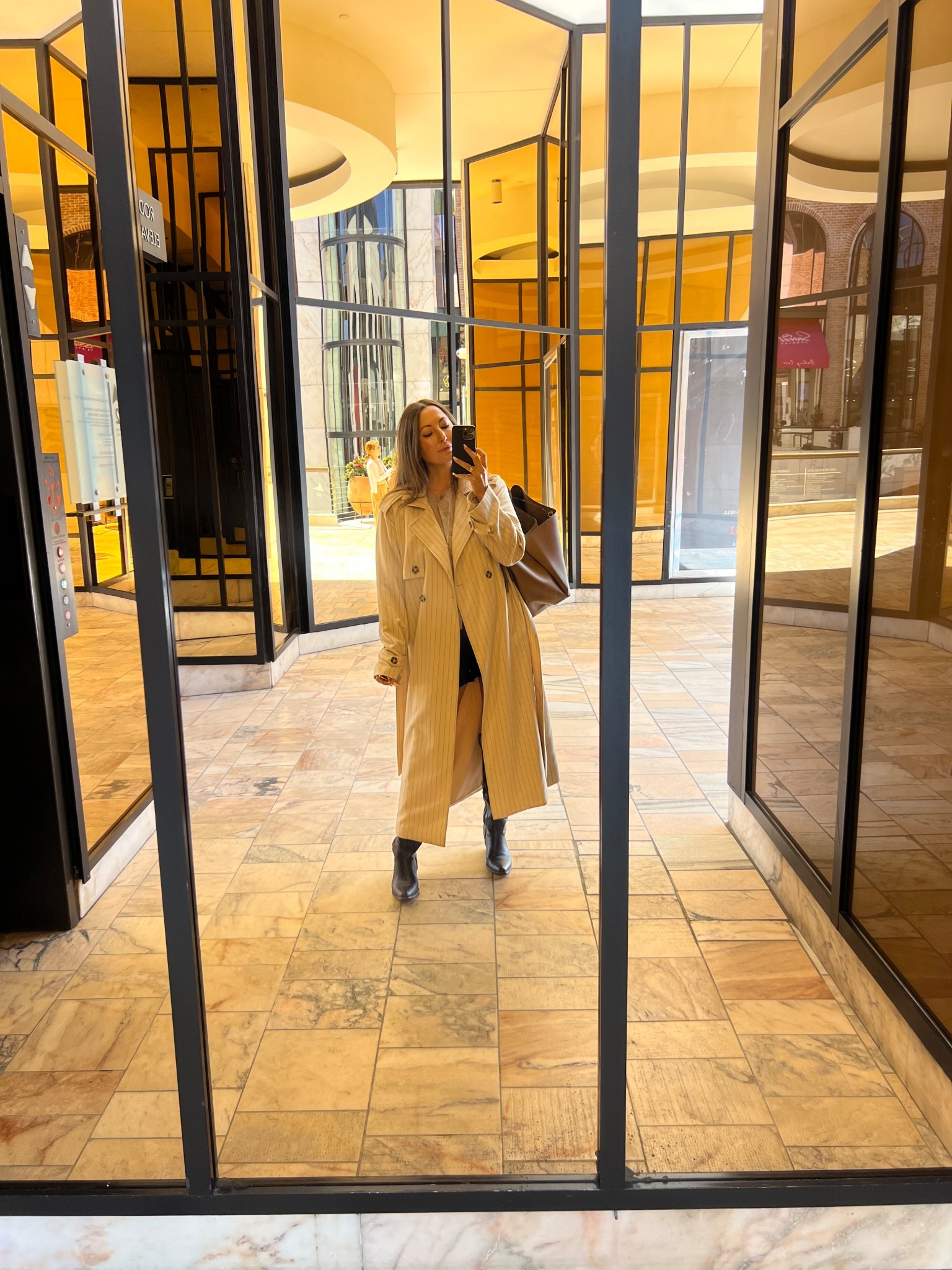 Favorite Daughter Pin Stripe Trench Coat - Work Outfit / Early Fall OOTD

#LTKWorkwear #LTKSeasonal