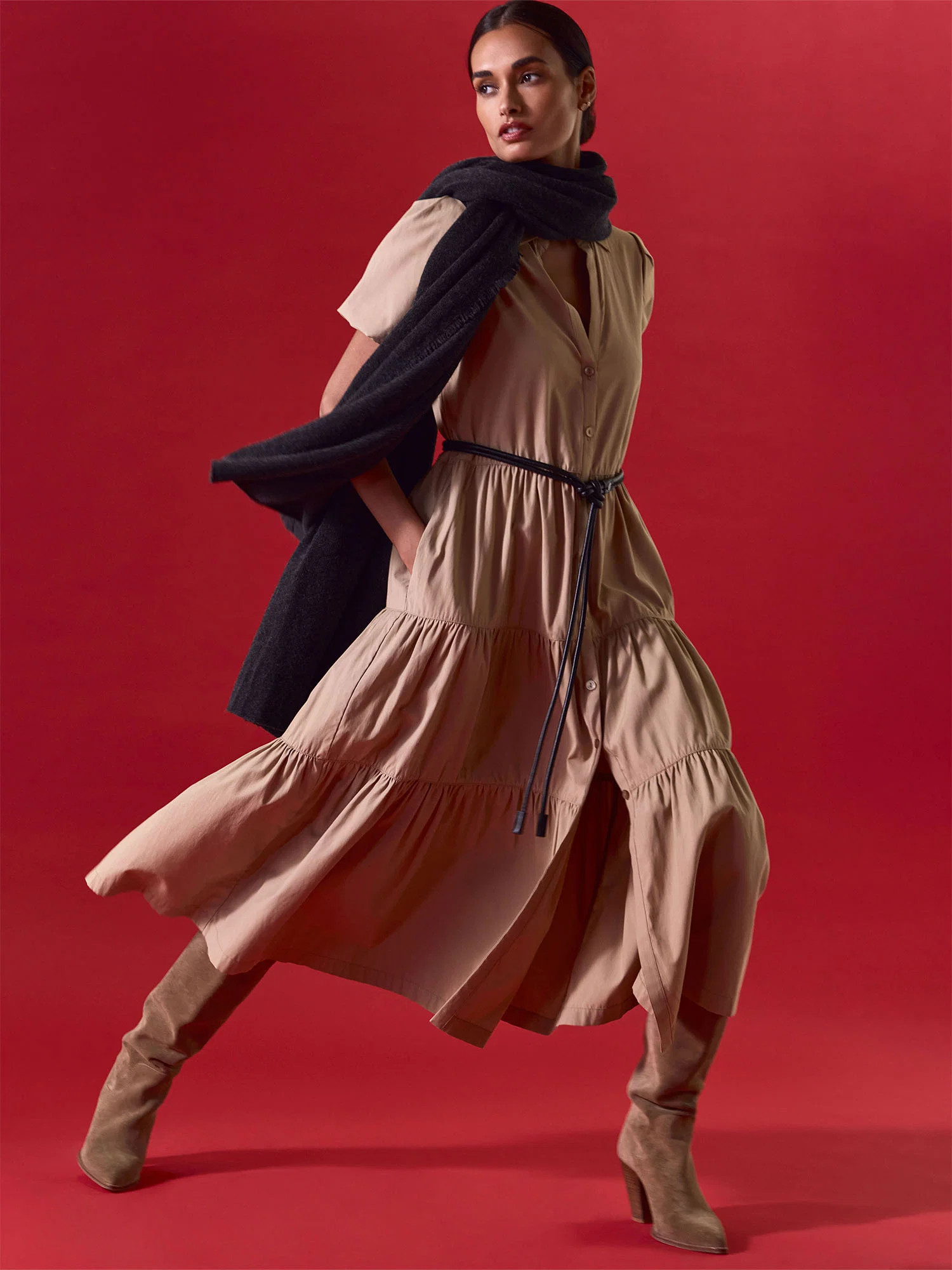 Women's Havana Dress in Tan | Brochu Walker