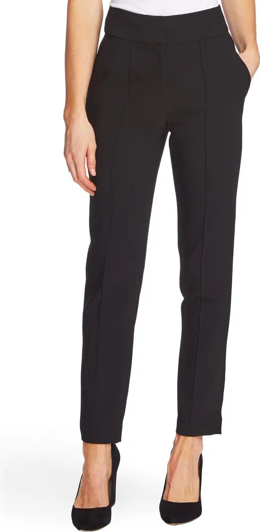 Vince Camuto Pintuck Stretch Crepe Skinny Pants | Nordstrom | Nordstrom