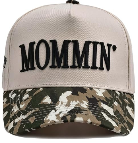 Lotsduoler Mommin Trucker Hats Women, Embroidered Baseball Mom Essentials Womens Trucker Hat for Mom Camo | Amazon (US)