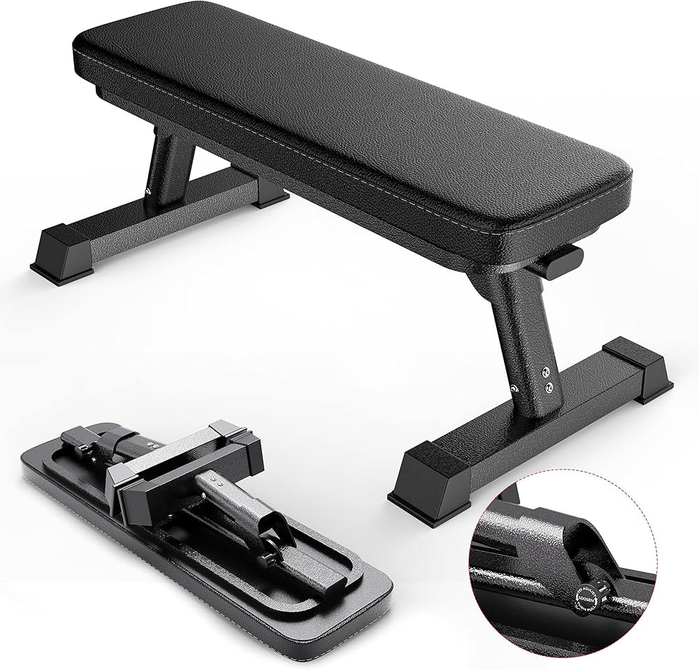 Finer Form Gym Quality Foldable Flat Bench forMulti-Purpose Weight Training and Ab Exercises. Per... | Amazon (US)