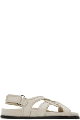 TOTEME - Beige Chunky Sandals | SSENSE