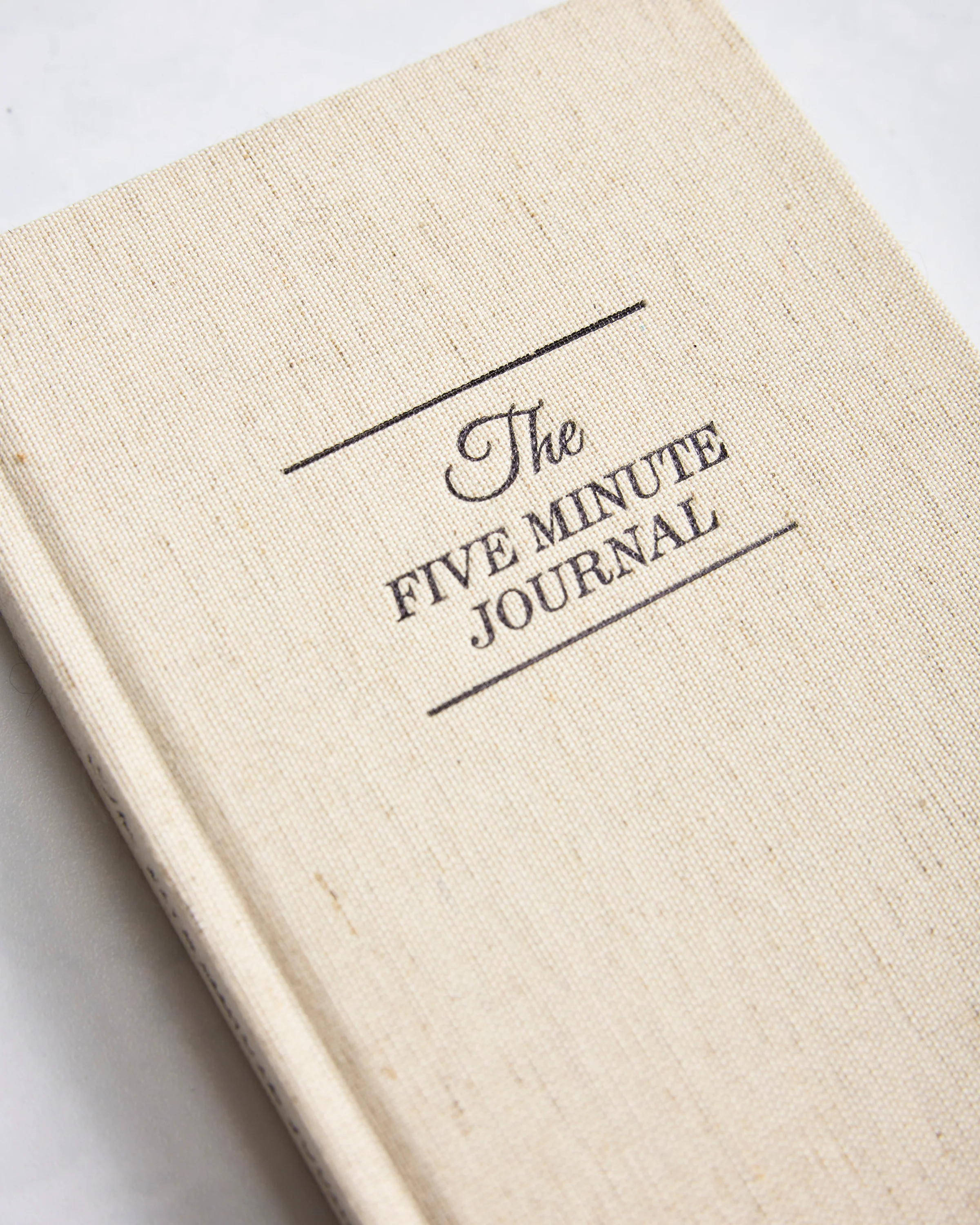 The Five Minute Journal Linen in | Women's | Beige | Mother's Day Gifts | Printfresh