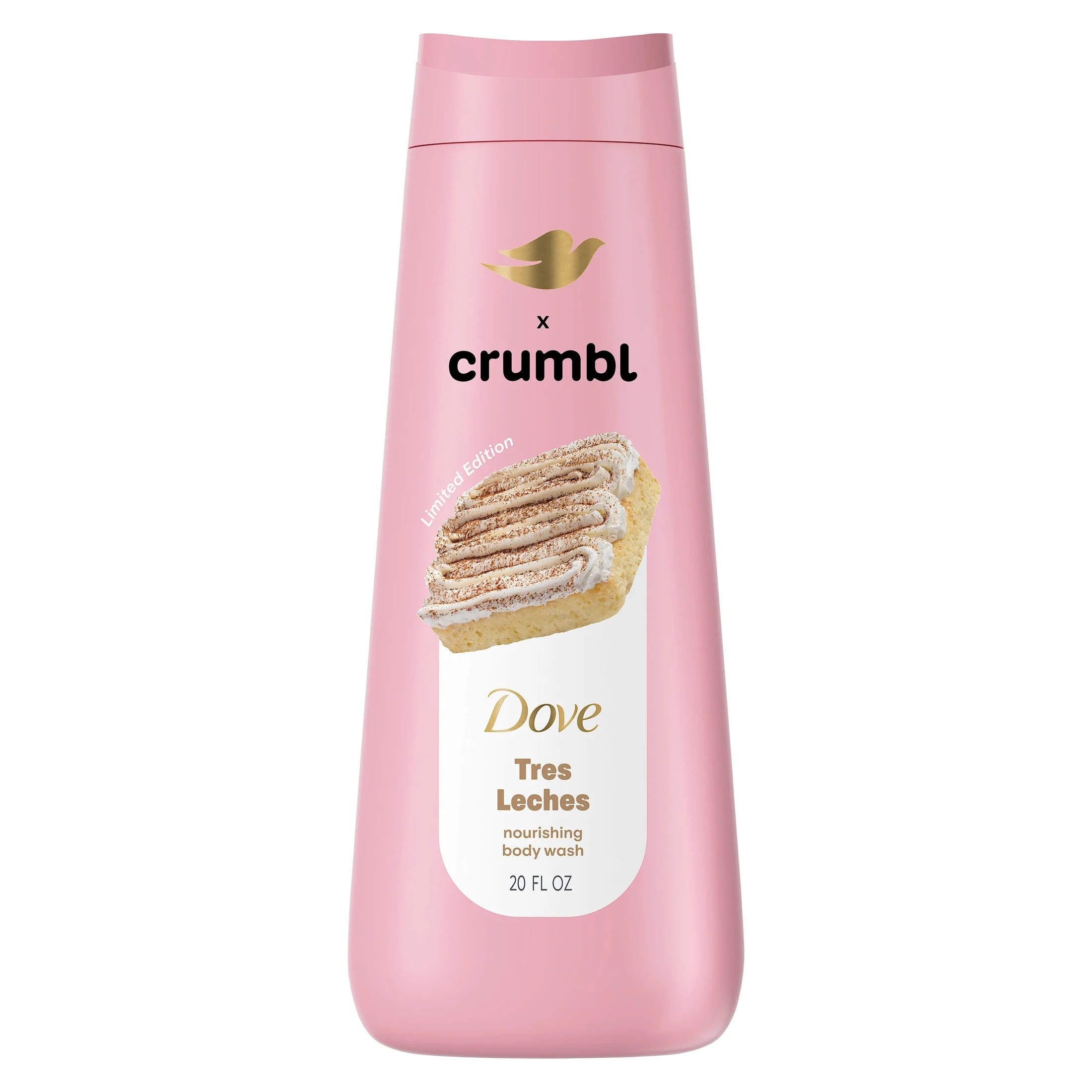 Dove Crumbl Limited Edition Body Wash Tres Leches, 20 fl oz - Walmart.com | Walmart (US)