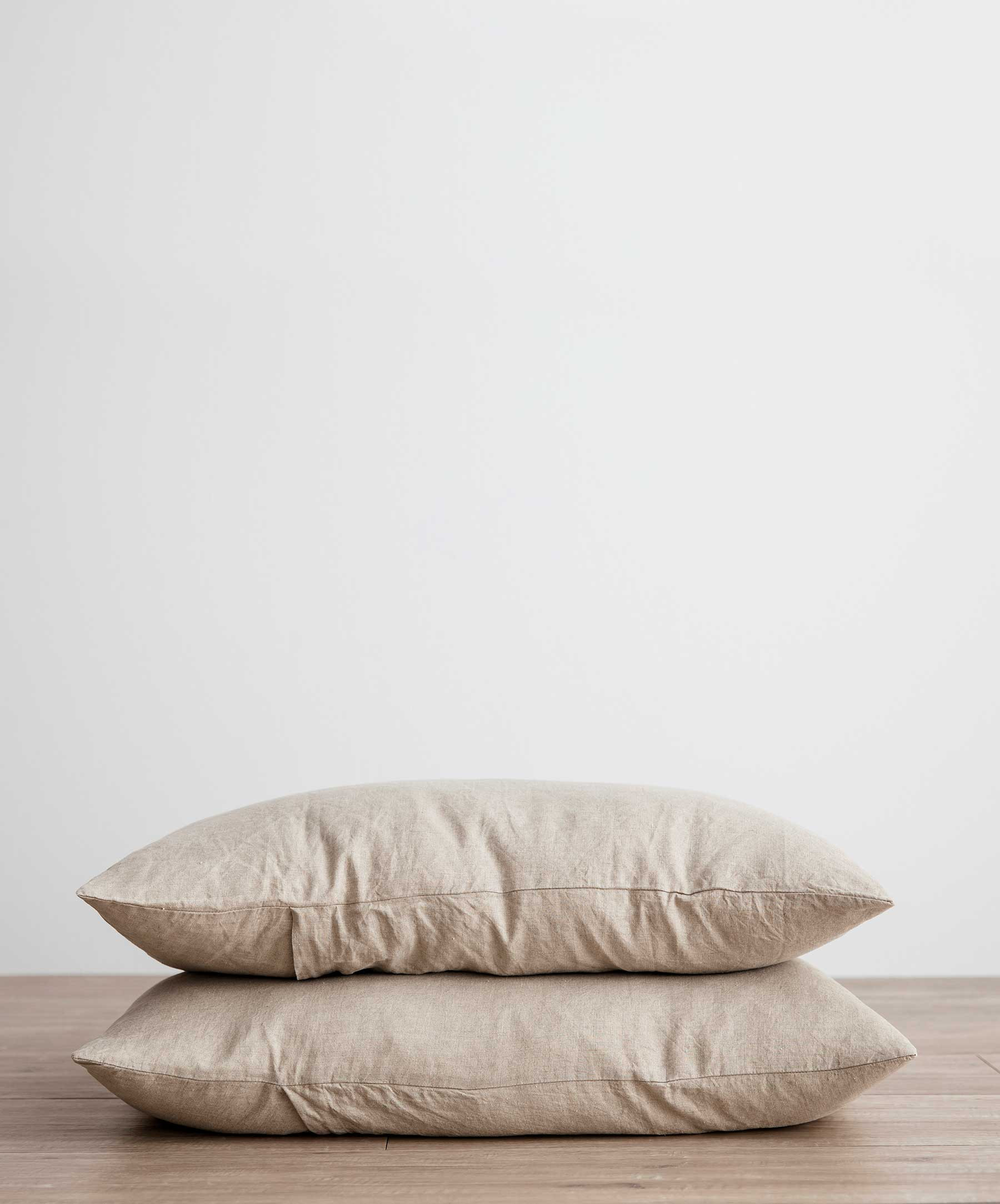 Set of 2 Linen Pillowcases - Natural | CULTIVER US