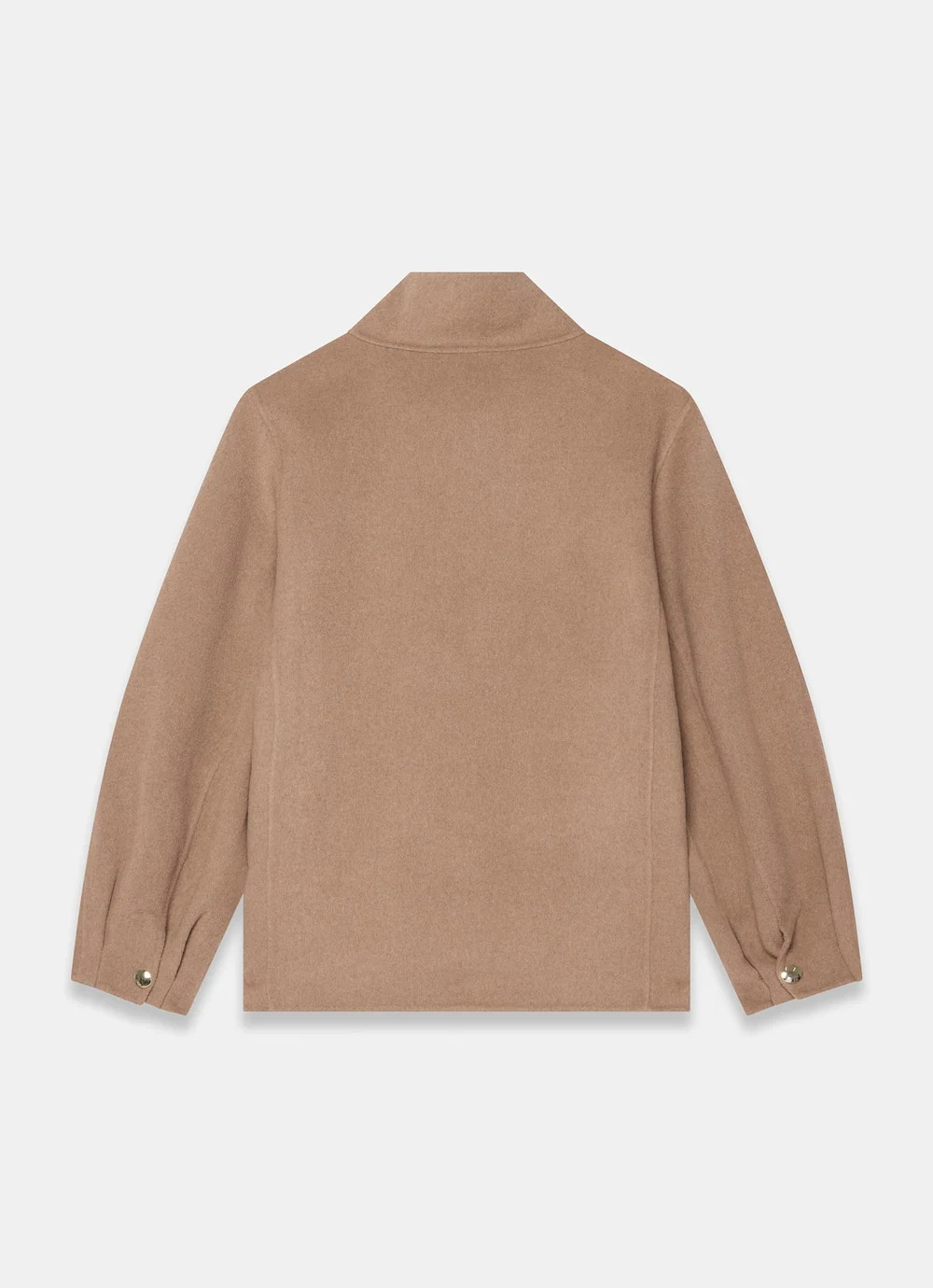 Tan Wool Blend Hand Finished Bomber Jacket | Mint Velvet - ROW