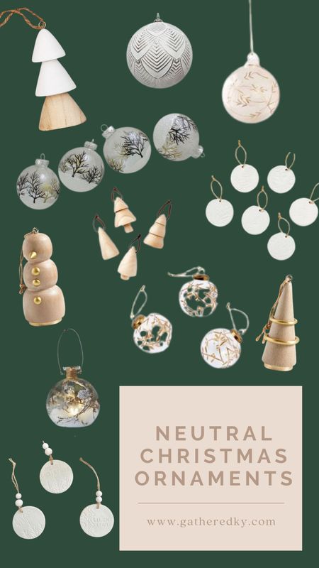 🎄My Favorite Neutral Christmas Ornaments🎄

Wooden Ornaments, Stamped Ceramic Ornaments, Glass Botanical Ornaments, Handmade Ornaments, Walmart Christmas Ornaments, Target Christmas Ornaments  

#LTKhome #LTKHoliday #LTKSeasonal
