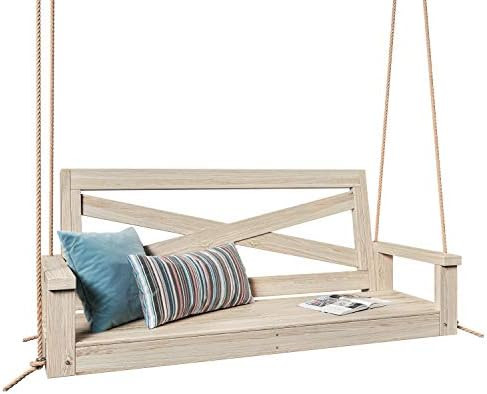 Porchgate Amish Heavy Duty 700 Lb Boardwalk Porch Swing W/ Ropes (5 Foot, Unfinished) | Amazon (US)