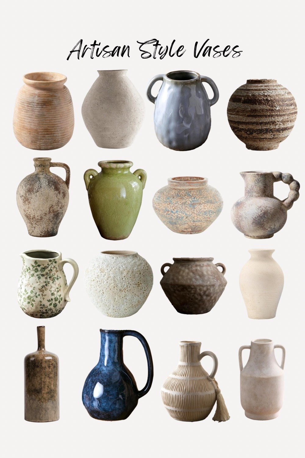 Bring a dash of old world charm into your home with beautiful artisan- style vases. 

#LTKHome