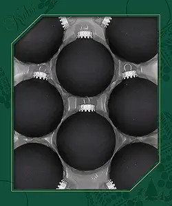 Christmas Tree Ornaments - 67mm / 2.625" [8 Pieces] Designer Glass Balls from Christmas by Krebs ... | Amazon (US)