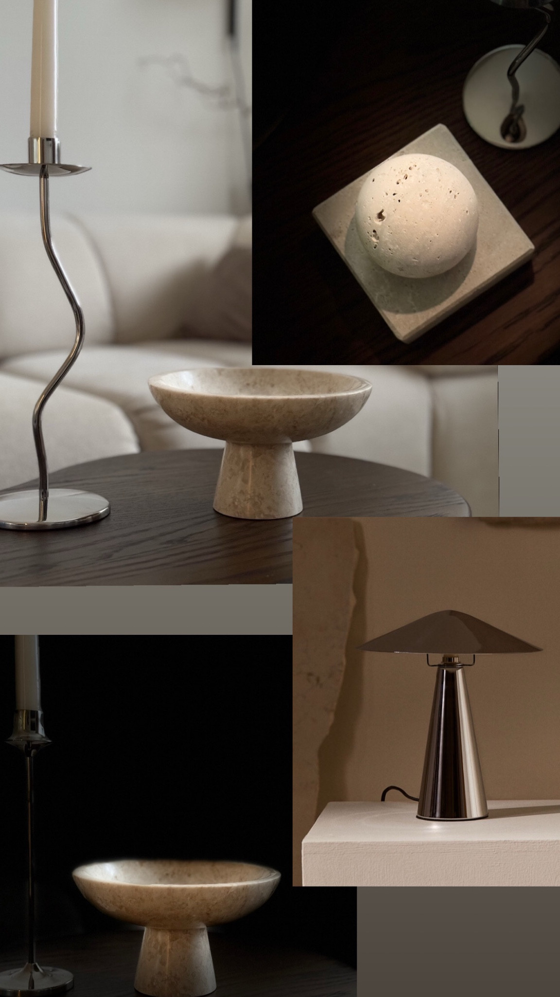 New home decor finds 🤎

.
Marble and travertine have always been a favourite of mine, I’m loving these new pieces from H&M alongside the silver coloured candlesticks and lamp 🤎

Home decor, marble bowl, travertine sculpture, table lamp, candlestick 

#LTKeurope #LTKhome #LTKuk