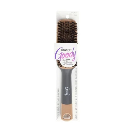 Goody Detangle It Detangler Brush, Shine Boosting Soft Boar Bristles, All Hair Types, 1 Ct | Walmart (US)