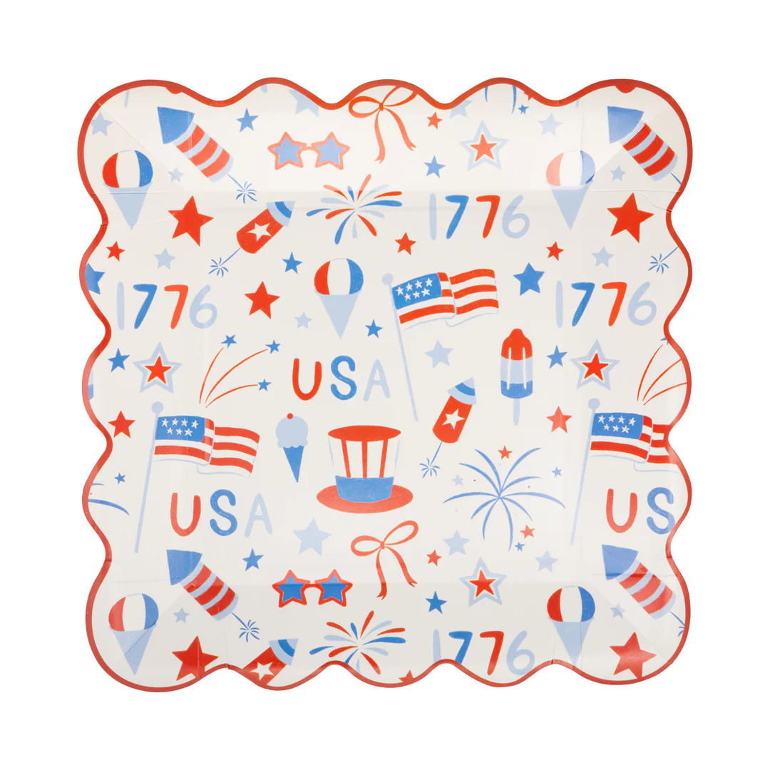 USA Icons Paper Plate - 9" | My Mind's Eye