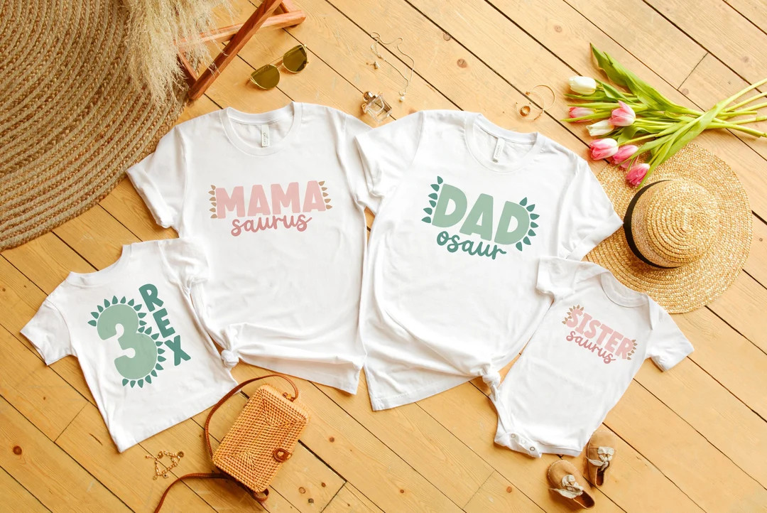 Three Rex Mommy and Me Shirts, Dinosaur Birthday Shirt, 3rd Birthday Shirt, Three Rex Tee, 3 Rex ... | Etsy (US)