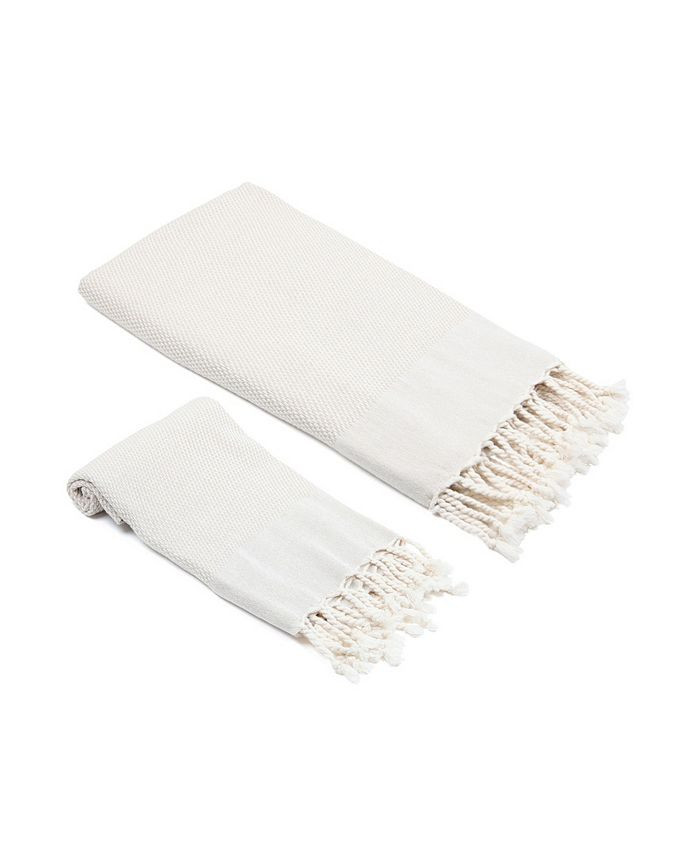 Whisper Weight Turkish Bath and Hand Towel 2 Piece Set | Macys (US)