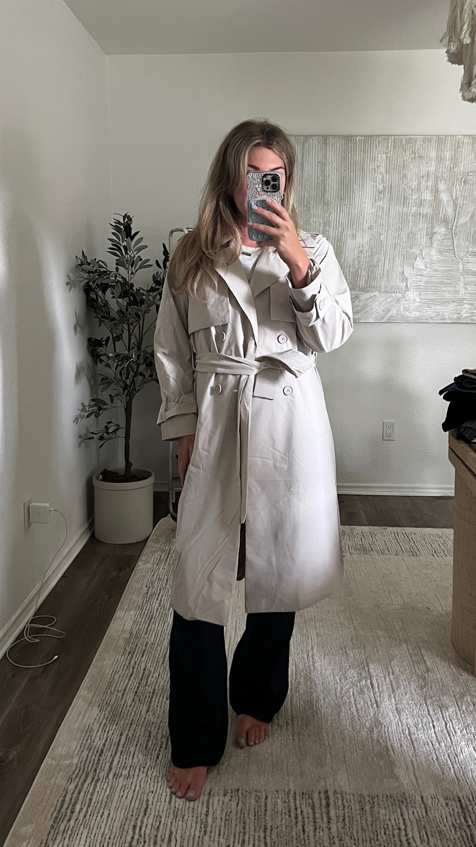 Obsessed with this trench coat for fall! 25% off today!

#LTKStyleTip #LTKSaleAlert