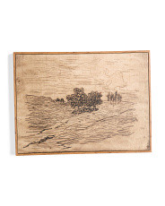 18x24 Framed Two Trees Sketched Wall Art | TJ Maxx