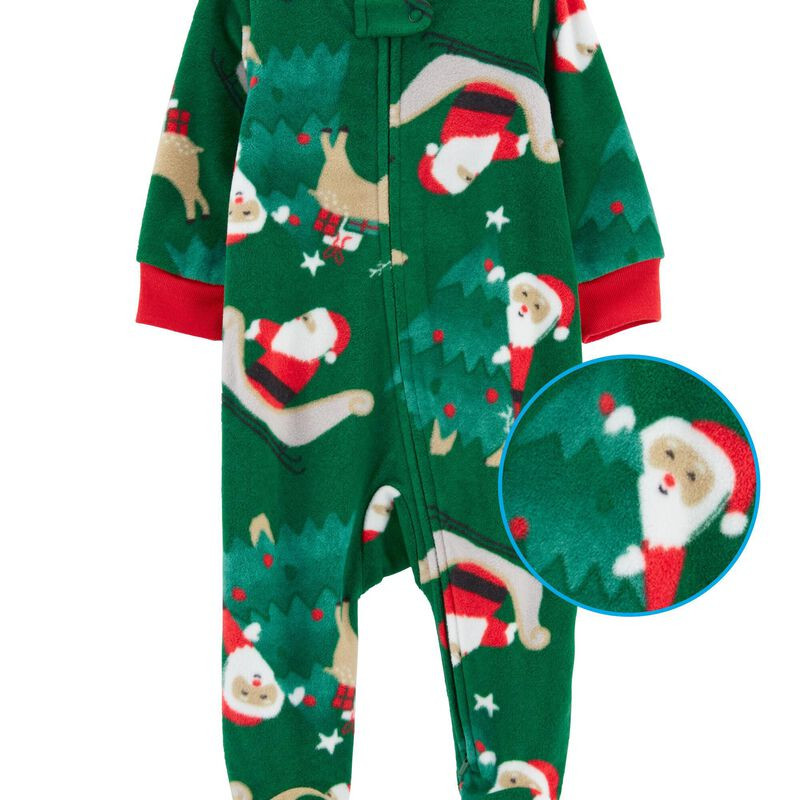 Baby Santa Fleece Zip-Up Sleep & Play | Carter's
