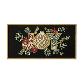 Joyful Christmas Door Mat with Weather-Resistant UV Protection & Festive Design | Frontgate
