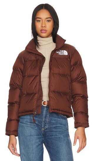 1996 Retro Nuptse Jacket in Dark Oak | Revolve Clothing (Global)