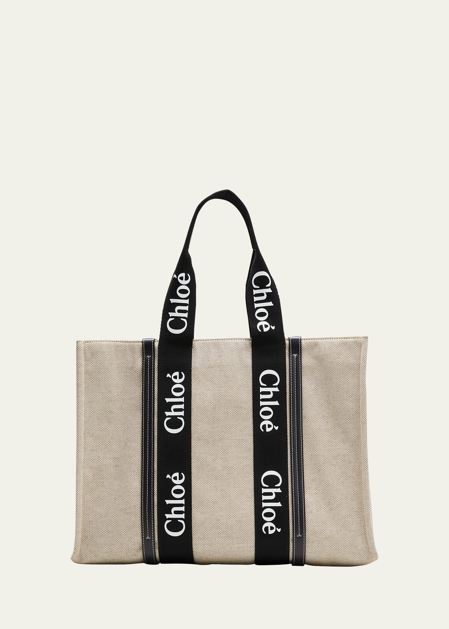 Woody Large Tote Bag in Linen | Bergdorf Goodman