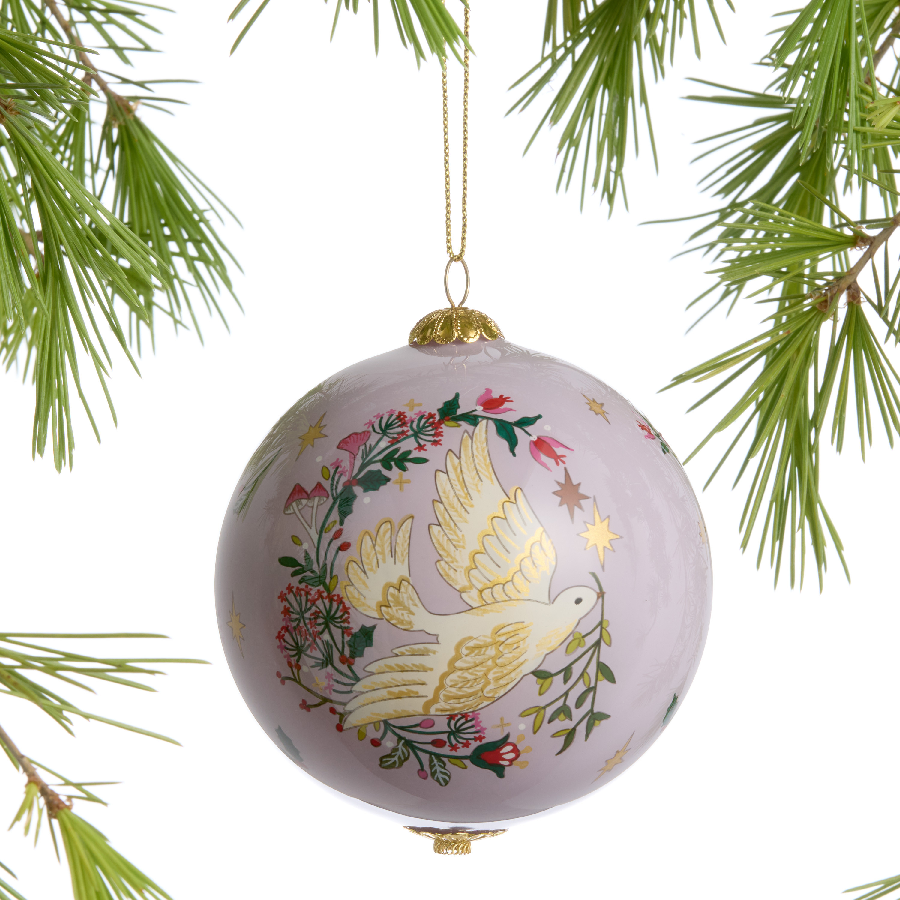 Li Bien Dove of Peace Classic 2024 Glass Ball Ornament | World Market
