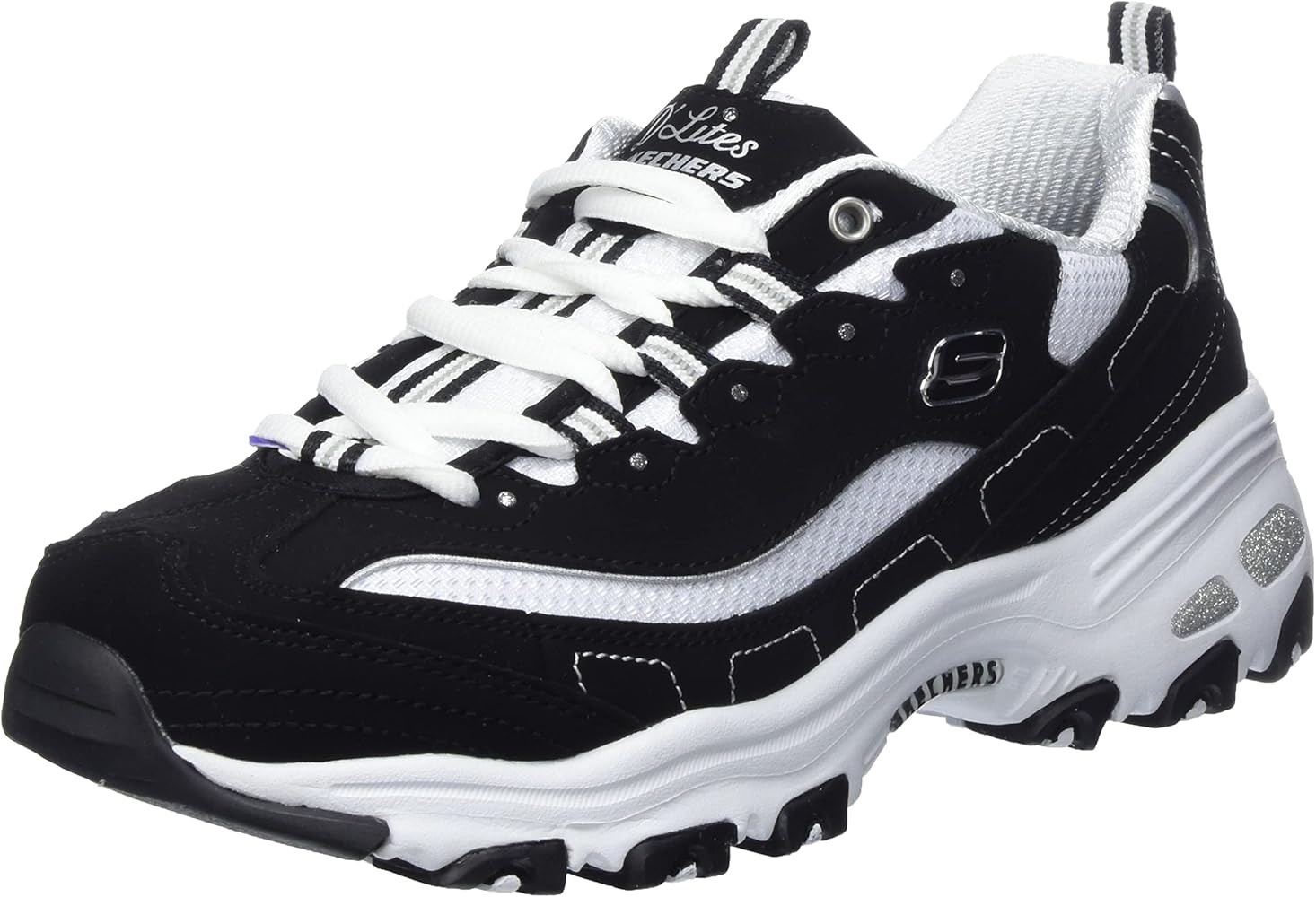 Skechers Women's D'Lites Memory Foam Lace-up Sneaker | Amazon (US)
