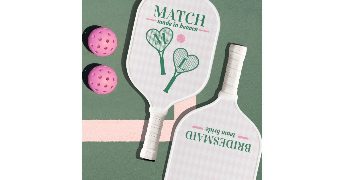 Match Made in Heaven Country Club Bridesmaid Gift Pickleball Paddle | Zazzle | Zazzle
