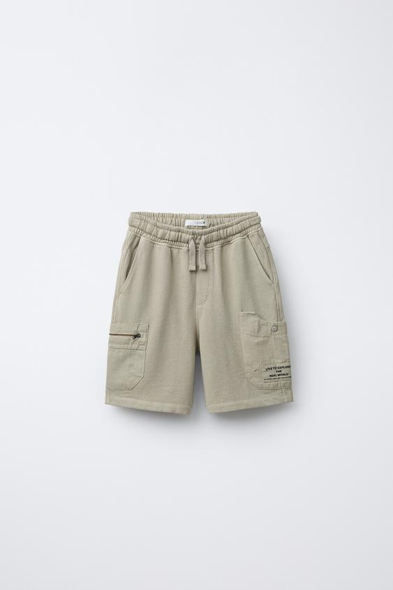 WASHED EFFECT CARGO SHORTS | Zara US
