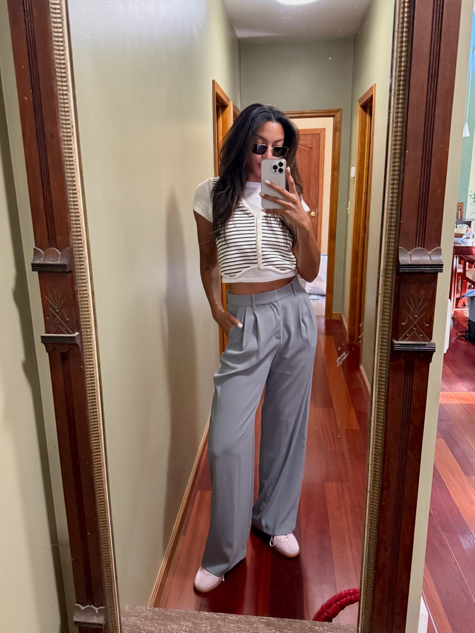 My FAVORITE trousers! So long for tall girls (I’m 6’ and they’re to the floor!) make sure to grab the tall inseam  

#LTKSaleAlert #LTKSeasonal #LTKWorkwear