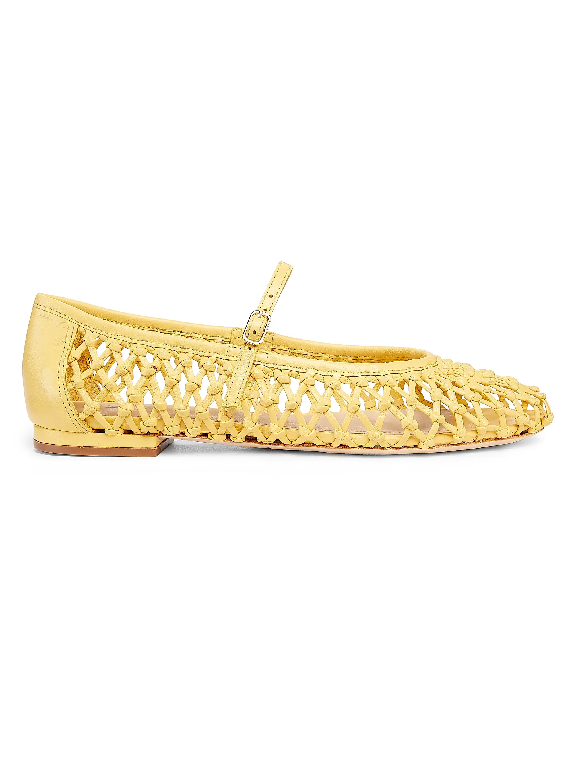 Hand-Woven Leather Ballet Flats | Saks Fifth Avenue