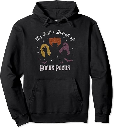 Disney Hocus Pocus Sisters It's Just A Bunch Of Hocus Pocus Pullover Hoodie | Amazon (US)