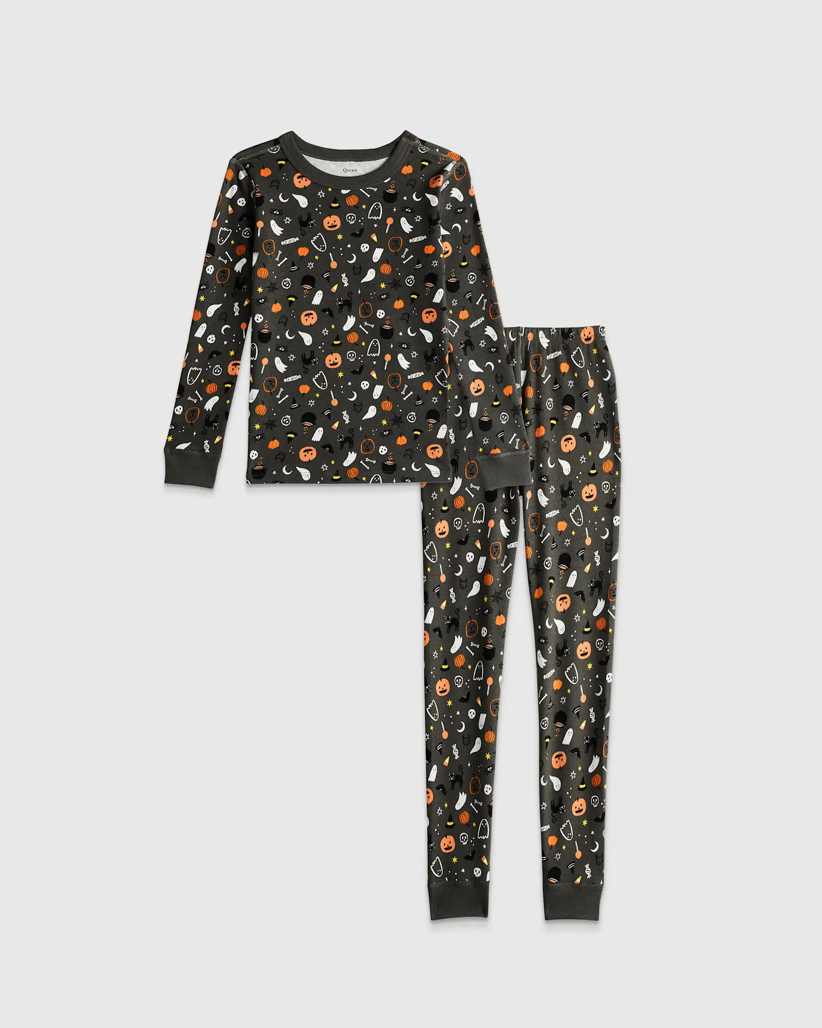100% Organic Cotton Long Sleeve and Pant Pajama Set | Quince