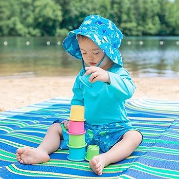 i play. by green sprouts Bucket Sun Protection Hat UPF 50+ Sun Protection Adjustable to Grow with... | Amazon (US)