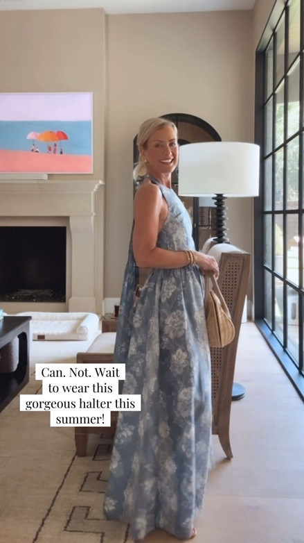 Stunning halter maxi dress for the summer season!

Dress: xs￼

#LTKOver40 #LTKgrwm