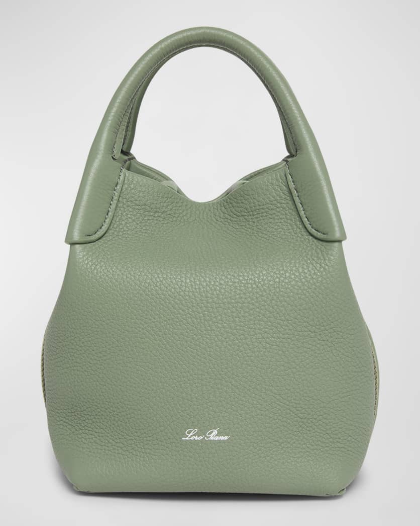 Loro Piana Bale Micro Grain Leather Crossbody Bag | Neiman Marcus