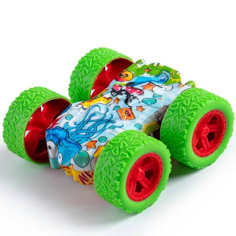 FEOLGEHLY Double Sided Friction Power Car, Pull Back Baby Car Toys for Toddlers 1-3 3-5, Christma... | Walmart (US)