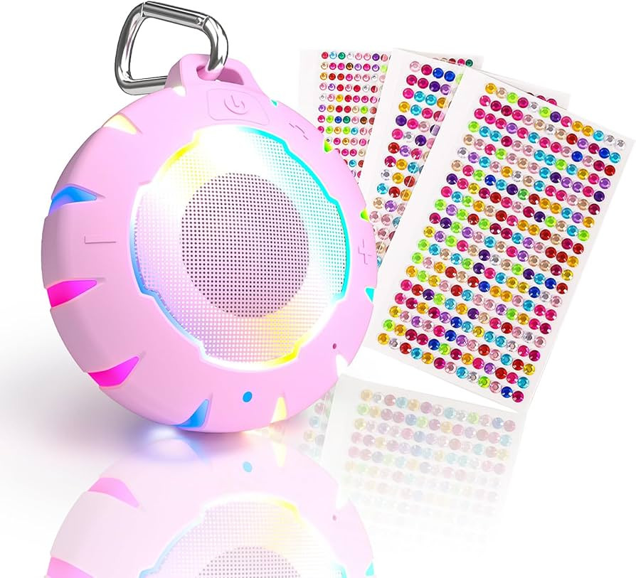 HEYSONG Bluetooth Shower Speaker + DIY Diamond Stickers – Great Gift for Girls | Amazon (US)