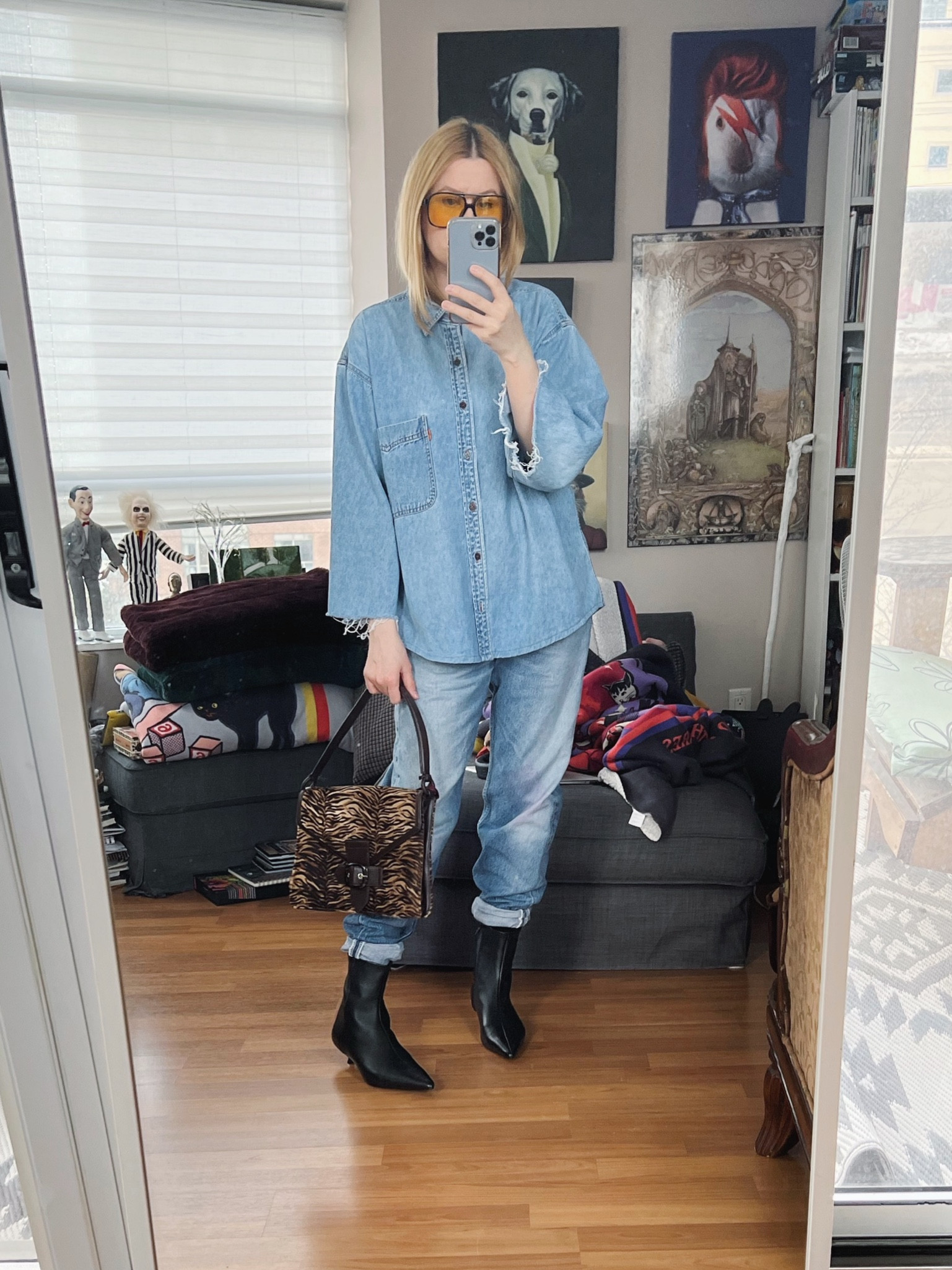 90s denim shirt, 90s jeans, 90s bag, modern boots.

•
.  #winterLook  #StyleOver40  #doubledenim  #vintageLevis  #kittenheel  #poshmarkFind #thriftFind #secondhandFind #FashionOver40  #MumStyle #genX #genXStyle #shopSecondhand #genXInfluencer #WhoWhatWearing #genXblogger #secondhandDesigner #Over40Style #40PlusStyle #Stylish40s #styleTip  #HighStreetFashion #StyleIdeas

#LTKFind #LTKshoecrush #LTKstyletip