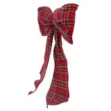 My Texas House Red Plaid Decorative Christmas Bow, 15" | Walmart (US)
