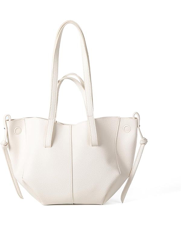 Tote Bag for Women, Small Leather Tote Bags Trendy Dumpling Bag Hobo Purse Shoulder Handbags | Amazon (US)