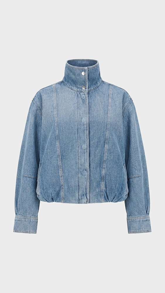 LE JEAN Denim Bubble Jacket Hard To Forget XS | Shopbop