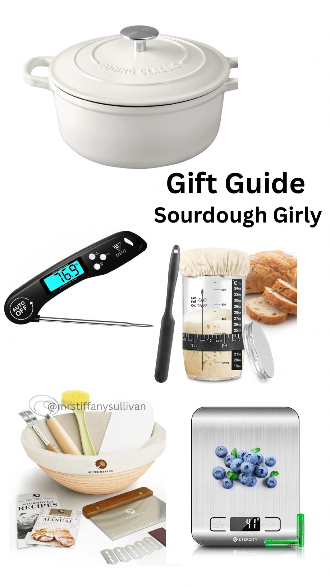 Gift ideas for the one that wants to start a sourdough journey / wants to step up their sourdough game 🍞 

#soughdough #soughdoughera #giftideas #giftideasforher #christmas #christmasgifts 

#LTKHoliday #LTKSaleAlert #LTKGiftGuide