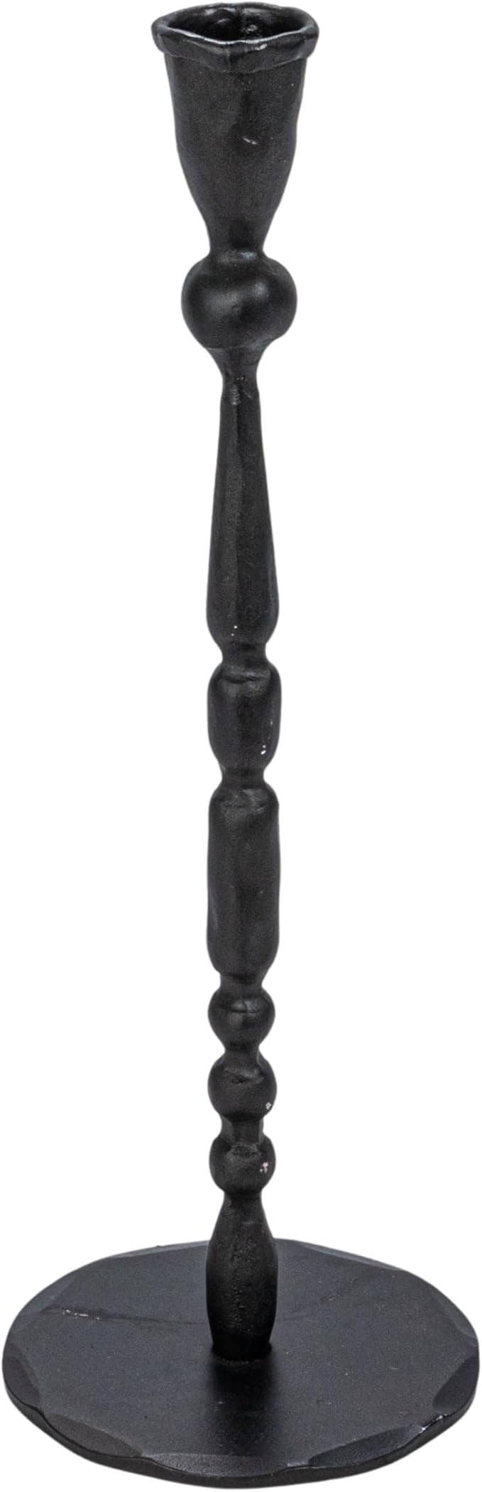 Creative Co-Op Decorative Hand-Forged Metal Taper Holder, Black | Amazon (US)