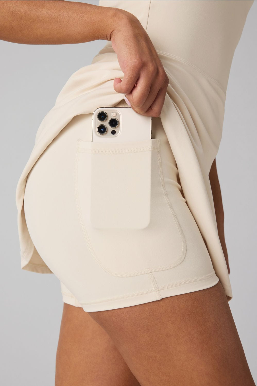 PureLuxe Ruched Ultra Mini Dress | Fabletics