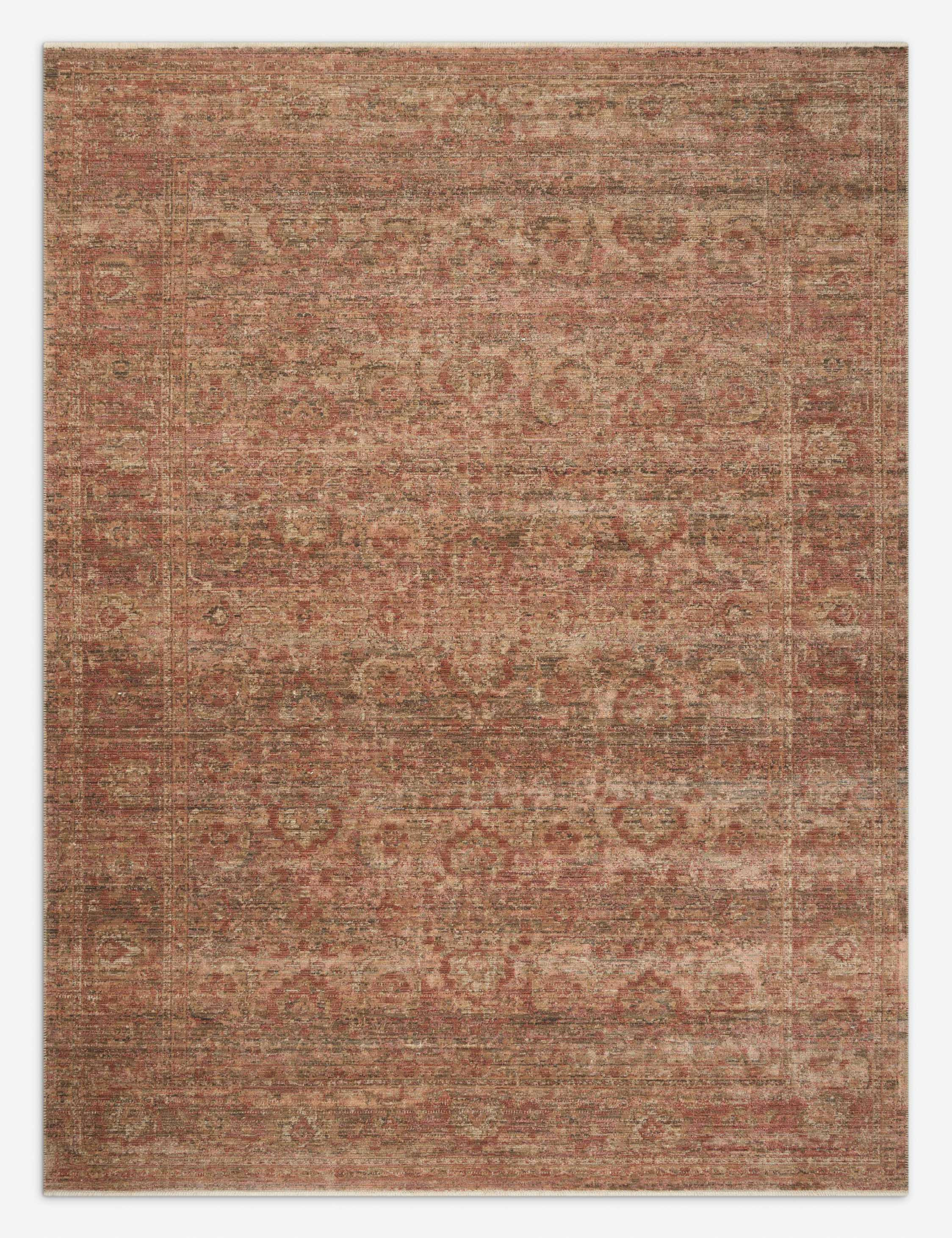 Molly IV Rug by Amber Lewis x Loloi, Brick and Bark 3' x 5' | Lulu and Georgia 