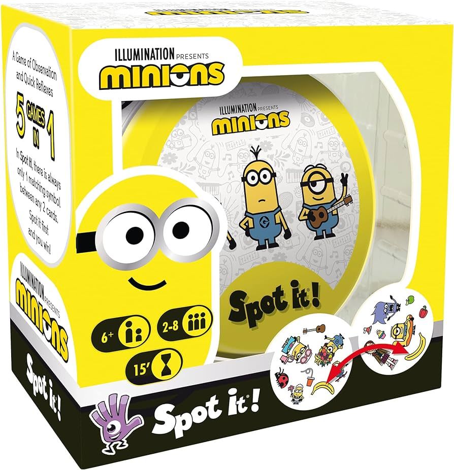 Zygomatic Spot It! Minions Card Game | Matching Game | Fun Kids Game for Family Game Night | Trav... | Amazon (US)