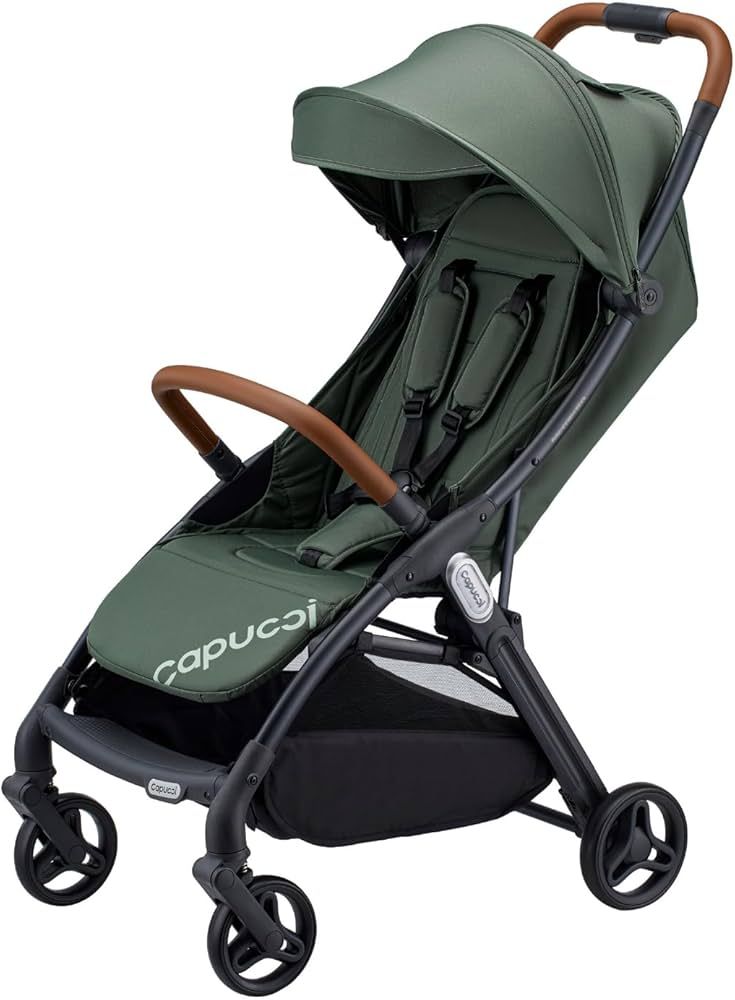 Capucci Memento Baby Stroller - Lightweight One Hand Auto Fold Compact & Self-Standing, 5 Point S... | Amazon (US)