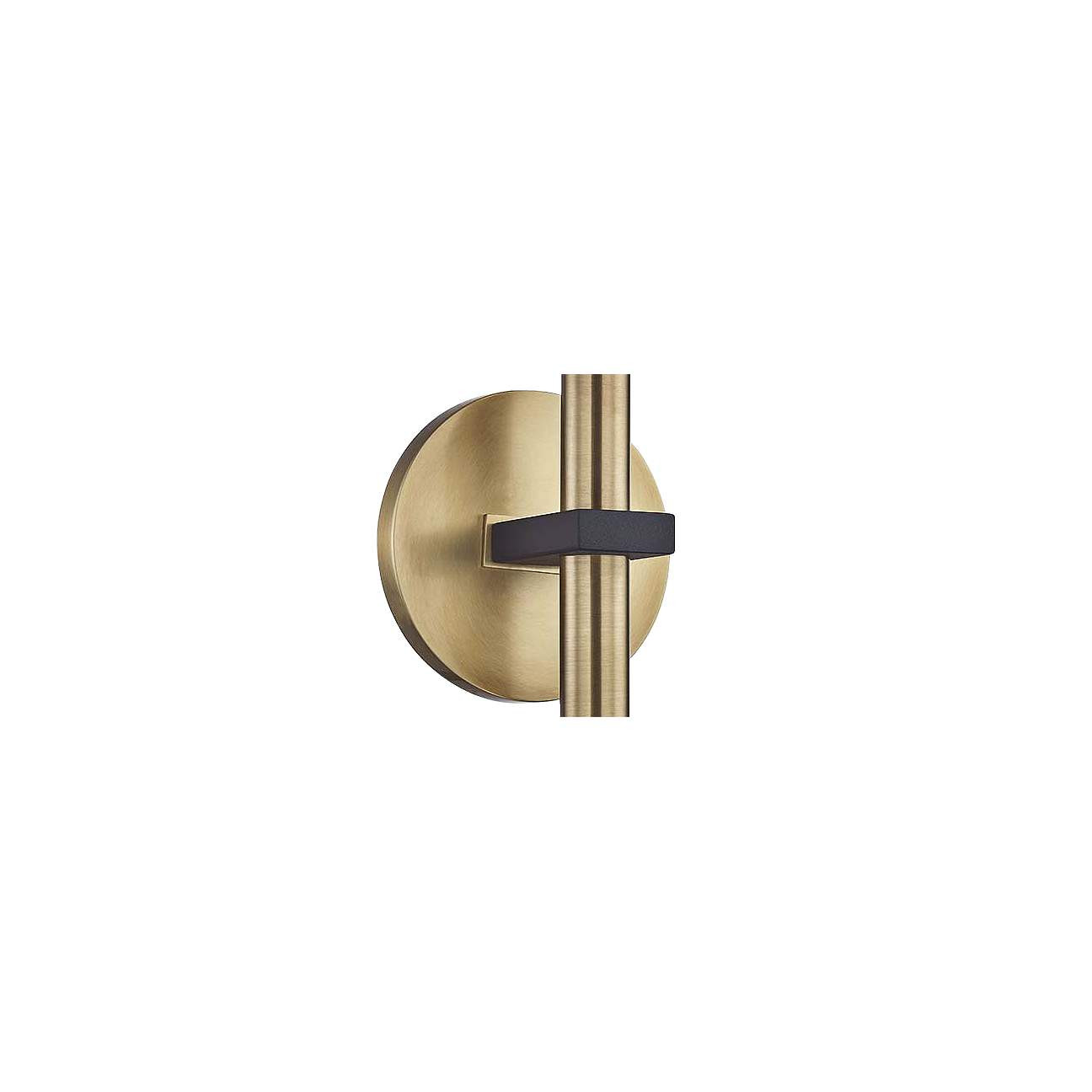 Mitzi Colette 12 1/4" High 2-Light Aged Brass Wall Sconce | Lamps Plus