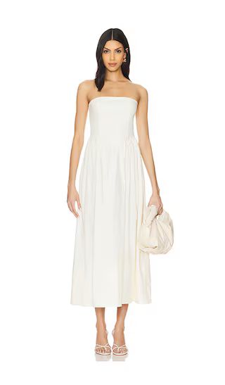 Corset Maxi Dress in Antique White | Revolve Clothing (Global)